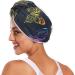 Bright Rainbow Butterflies Hair Towels 2 Pack - Super Absorbent Quick Dry Hair Turbans for Women & Girls - Buy Online on GoSupps.com