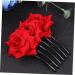 DOITOOL 1pc Floral Hair Comb Hair Accessories for Women Hair Combs for Women Hair Teasing Comb Hair Jewels for Women Flower Hair Clip Hair Side Comb Pearl Hair Clip Headgear Bride Jewelry - Buy Online on GoSupps.com