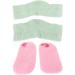 Qukaim Moisturizing Socks Elbow Cover Moisturizing Gel Socks Elbow Cover Set Nourishing Spa Sleeve for Skin Care Home Repair 2 Pairs Pink and Blue - Buy Online on GoSupps.com