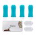 Aujzoo dog toothbrush 360 pets teeth cleaning toothbrush for dogs cats dental care silicone finger toothbrushes set from 4 04-blue
