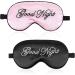 Sleep Mask 2 Pack Pure Silk Eye Masks with Adjustable Strap | Soft Satin Blindfold for Travel Napping & Meditation | Blackout Eye Shade for Men & Women (Black Powder - Buy Online on GoSupps.com