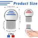 2 Pcs Stainless Steel Lice Nit Combs for Long Thick Hair - Fast Lice Removal & Treatment - Buy Online on GoSupps.com