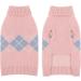 XXL Pink Dog Sweater Vest - Knitted Winter Coat for Pets | Soft Wool Jacket for Dogs & Cats - Buy Online on GoSupps.com