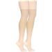 Truform 30-40 mmHg Compression Stockings for Men and Women Thigh High Length Closed Toe Beige Medium - Buy Online on GoSupps.com