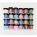 XICHEN 24 Colour Fine Acrylic Glitter Powder for Nail Art Tips Design Decoration Glitter Dust Powder Jumbo Size