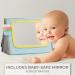 Soft Tummy Time Book with Mirror, Crinkle Paper & Teether - High Contrast Montessori Toy for Safe Infant Development - Buy Online on GoSupps.com