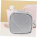 GLEAVI Mini Makeup Kit & Period Pouch - Portable Storage Bag for Women - Pu Grey Leather - 13x13cm - Buy Online on GoSupps.com