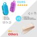 BathWe 2 Pack Silicone Body Scrubber & Shampoo Scalp Massager - Exfoliating Shower Brush for Men and Women - Dry/Wet Skin Care Accessory - Buy Online on GoSupps.com