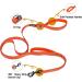 OneTigris Double Dog Leash with Reflective Stripes - 182cm Orange | Durable & Adjustable for Safe Walks - Buy Online on GoSupps.com