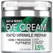 Eye Cream for Dark Circles Wrinkles Puffiness and Bags Under Eyes – Anti-Aging Collagen Eye Cream – Day and Night Formula with Caffeine, Dimethicone and Vitamin B – 1.7 Oz
