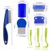 Auxhcyl 9-Piece Flea Comb Set for Cats & Dogs - Lice & Tick Remover with Dust Ridge Ideal for Knots & Dirt - Buy Online on GoSupps.com