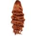 YEESHEDO Ginger Long Wavy Ponytail Hair Extension 24 Inches - Clip in Drawstring Curly Synthetic Hairpiece for Women - Buy Online on GoSupps.com