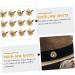 COHEALI 150 Pcs Four Claw Drill Nail Brass Fittings Leather Studs -jaw Iv Diy Cloth Material Degreasing Shoe Goldenx3pcs 0.6X0.6CMx3pcs - Buy Online on GoSupps.com