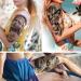 Roarhowl Easter Temporary Tattoo Sleeves Set - 10 Sheets | Black & Gray 3D Realism Jesus Angel Design for Men and Women - Buy Online on GoSupps.com