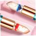 2 Pack Magic Color Changing Crystal Flower Jelly Lipstick - Long Lasting Nourishing & Moisturizing Lip Gloss - Buy Online on GoSupps.com