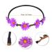 FEPITO 12-Piece Multicolor Flower Headband Garland - Bohemian Flower Crown for Women & Girls | International Shipping Available - Buy Online on GoSupps.com