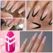 1638-Piece French Nails Template & 36 Sheet Self-Adhesive Stencils - DIY Gel Nail Art & Tip Guides - Buy Online on GoSupps.com