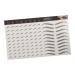 Beavorty 18 Sheets Waterproof Eyebrow Stickers Faux Eyebrown Decals Fake Eyebrow Stickers 6d Eyebrow Trimming