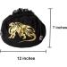 PUGED Large Dragon Drawstring Dice Bag - Black Storage Bag for Over 300 RPG MTG Game Dices - Buy Online on GoSupps.com
