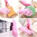 YUANstore Silicone Gloves Kitchen Cleaning Dishwashing Gloves Soft Scrubber Rubber Dish Washing Tools Kitchen Household Gadgets 1 Pair - Buy Online on GoSupps.com