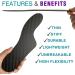 Carbon Fiber Morton's Extension Orthotic Insole - Rigid Foot Support for Morton's Toe, Turf Toe, Hallux Rigidus - Men's Size 11 Women's 12 - 1 Piece - Buy Online on GoSupps.com