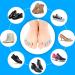 Bunion Corrector Gel Toe Separators - 10Pcs Silicone Protectors for Men & Women | Toe Spacers for Rubbing Relief & Pressure Prevention - Clear Blue - Buy Online on GoSupps.com