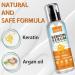 Keratin Protein Hair Serum for Curly Frizzy Hair - Anti Frizz Control Nourishes & Repair Hair with Castor Oil for Frizzy Dry Damaged Hair Curly Hair Productsheat Protectant for ShinePrevent Hair Burns - Buy Online on GoSupps.com