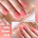 YTD Likomey Nude Gel Nail Polish Kit - 8 Colors Translucent Neutral Jelly Sheer UV Set | White Pink Glitter | 7.5ml Multicolor - Buy Online on GoSupps.com