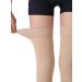 Thigh High Compression Stockings - Firm 20-30mmHg Support, Silicone Band, Best for Veins & Swelling - Beige, Size M - Buy Online on GoSupps.com