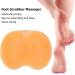 Foot Scrubber & Massage Shower Mat - Soft Orange Foldable with Suction Cups - International Shipping Available - Buy Online on GoSupps.com