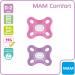 MAM Comfort Pacifiers for Newborns - Set of 2 Silicone Pacifiers with Box | 0-2 Months | Pink - International Shipping - Buy Online on GoSupps.com