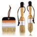 Chalk and Wax Paint Brush 3PC Set Large DIY Painting and Waxing Tool, Milk Paint, Smooth, Natural Bristles | Folk Art, Home Dcor, Wood Projects, Furniture, Stencils | Reusable