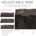 WENNALIFE Secret Hair Extensions Real Hair 35 cm 14 Inches 105 g Dark Brown Flip in Extensions Real Hair Extensions Real Hair Extensions with Wire Remy Invisible Hair Extensions - Buy Online on GoSupps.com
