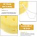 FOMIYES Bath Sponge Mesh Pouf Shower Ball Exfoliating Body Brush Scrubber - Yellow (4pcs) - Buy Online on GoSupps.com