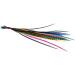 Real Feather Hair Extensions - Short Skinny 7-9 inch - 25 Feathers (Mixed Brights) with Rings/Loop - Buy Online on GoSupps.com