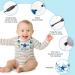 2 Pack Baby Silicone Sensory Chew Necklaces - BPA Free Teething & Nursing Toys for Breastfeeding - Freezable & Dishwasher Safe - Blue & Gray Stars - Buy Online on GoSupps.com