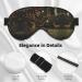 SSIMOO Xmas Sleep Mask - Adjustable Breathable Eye Mask for Comfortable Sleep | Fashionable Black Design - Shop Internationally - Buy Online on GoSupps.com