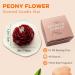 Burgundy Peony Flower Shape Candles - Aesthetic Scented Gifts for Women & Friends | 3 Inch Red Decor - Buy Online on GoSupps.com