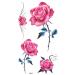 Beautiful red rose tattoo stickers for women