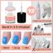 Powerful Gel Polish Remover Kit - Peel Off Latex Tape & Cuticle Oil | No Soaking or Wrapping Needed for Shellac Nails - Buy Online on GoSupps.com