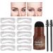  Generisch Set of 10 eyebrow stencils - Warm water conditioner - Reusable shaping instructions - For women and girls - For everyday beauty - Buy Online on GoSupps.com