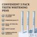 Teeth Whitening Pen 3 Pack - Safe Stain Remover for Coffee Wine Tea Soda | Enamel-Friendly 60+ Applications No Sensitivity - Buy Online on GoSupps.com