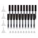20Pcs 4ml Empty Mascara Tube and Wand  DIY Mascara Container with Cap eyelash Tubes Vials Bottle with Rubber Inserts and Funnels Kit for Castor Oil(Black) 4ml Black