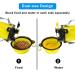 Moacc 800ml Portable Water Bottle & 2-in-1 Dog Feed Bottle with Folding Bowls - Ideal for Camping Hiking & Walking (Yellow) - Buy Online on GoSupps.com