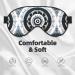 Black and White Round Totem Eye Mask - Soft Adjustable Sleep Mask for Men & Women | Nighttime Comfort - Buy Online on GoSupps.com