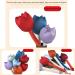 2 Pack Handmade Tulip-Shaped Massage Hammer | Relief for Back Shoulders Neck & Legs | Acupuncture Point Therapy for Fatigue - Random Color - Buy Online on GoSupps.com