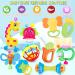 Baby Rattles Toys for 0-6 Months - 14 PCS Infant Gift Set with Teething, Wrist Socks Rattle - Newborn Sensory Toy for Boys and Girls (0-3 Months) - Buy Online on GoSupps.com