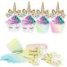 Unicorn Cupcake Toppers and Wrappers Decorations (40 of Each) - Reversible Rainbow Cup Cake Liners with Unicorn Topper | Cute Decorating Supplies for Girl Birthday Party - Buy Online on GoSupps.com