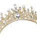 YYBD Baroque Bridal Crown - Princess Tiara for Wedding, Halloween Headpiece with Rhinestone and Crystal Accents - Buy Online on GoSupps.com