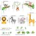 Olyee Jungle Animal Wall Stickers | Removable Nursery Decor for Kids Bedrooms | Farm Animals for Baby Toddler Room | Boy Girls Wall Decals - Buy Online on GoSupps.com